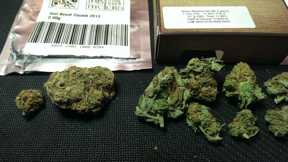 (CannaSol Farms product on the left, Monkey Grass Farms on the right, -Alex Redbud)