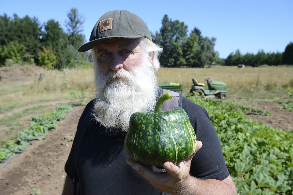 In addition to growing cannabis, farmer Tom Lauerman has a large garden with a variety of vegetables. (Ariane Kunze/The Columbian)  