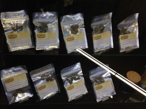(Agrijuana products on display at the Cannabis Country Store)