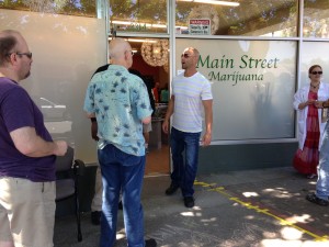 (Main Street Marijuana on its first day of operations in July)