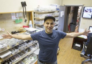 Owner Ramsey Hamide showcases his stock room in December. 